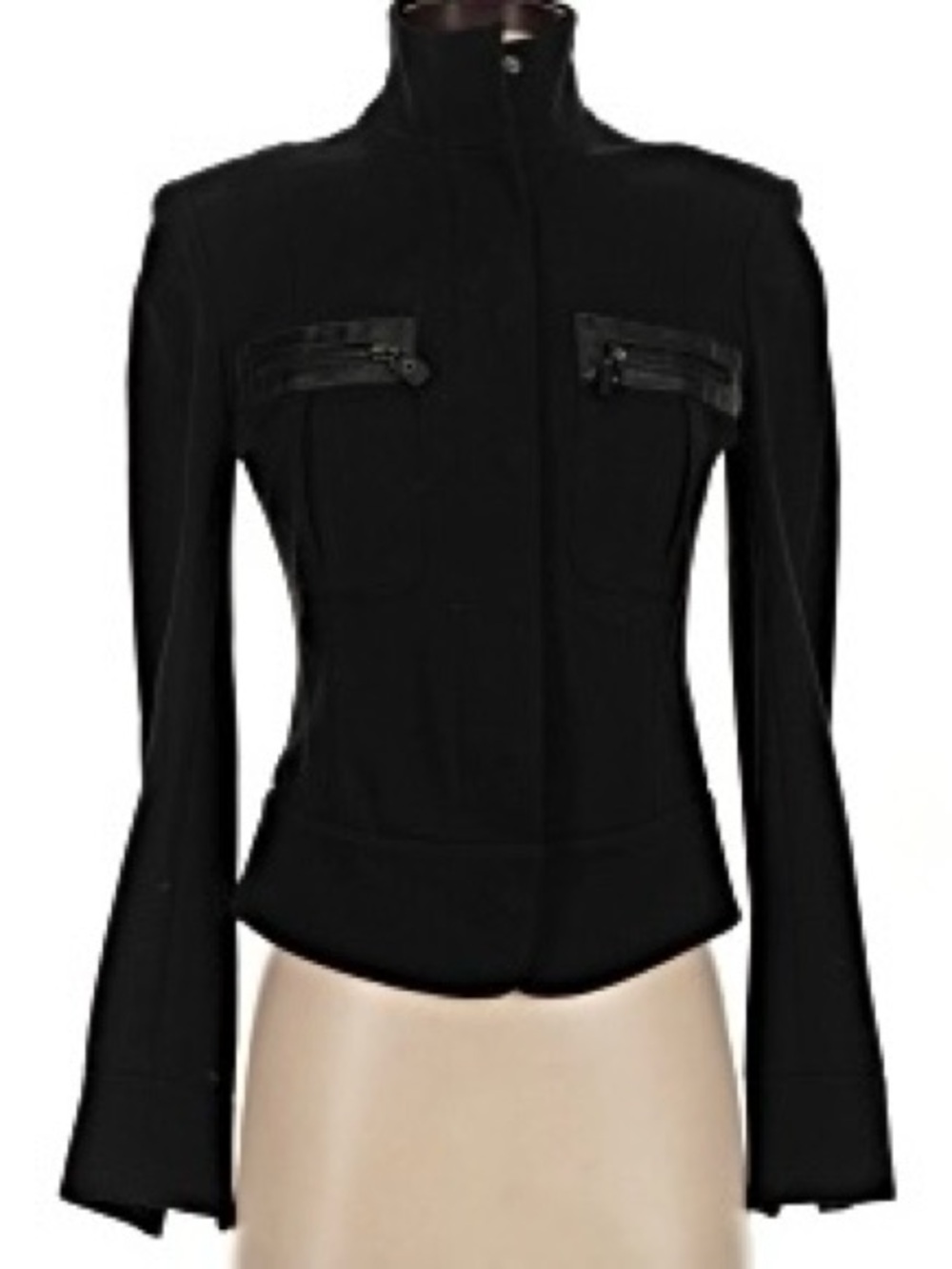 Magaschoni Black Tailored Zip-Front Jacket
